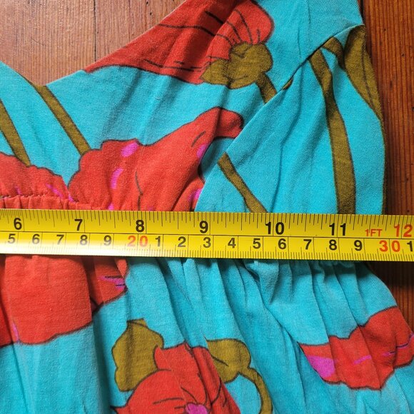 Y2K Cotton Floral Billabong Maxi Dress, sz XS-S - Picture 6 of 12